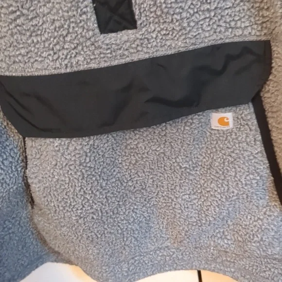 CARHARTT RELAXED FIT FLEECE SNAP FRONT PULLOVER - Picture 3 of 10